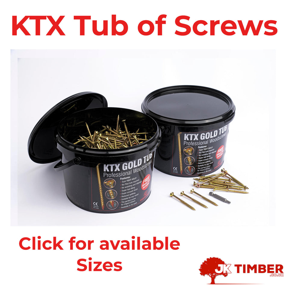 KTX Gold Tub of Screws