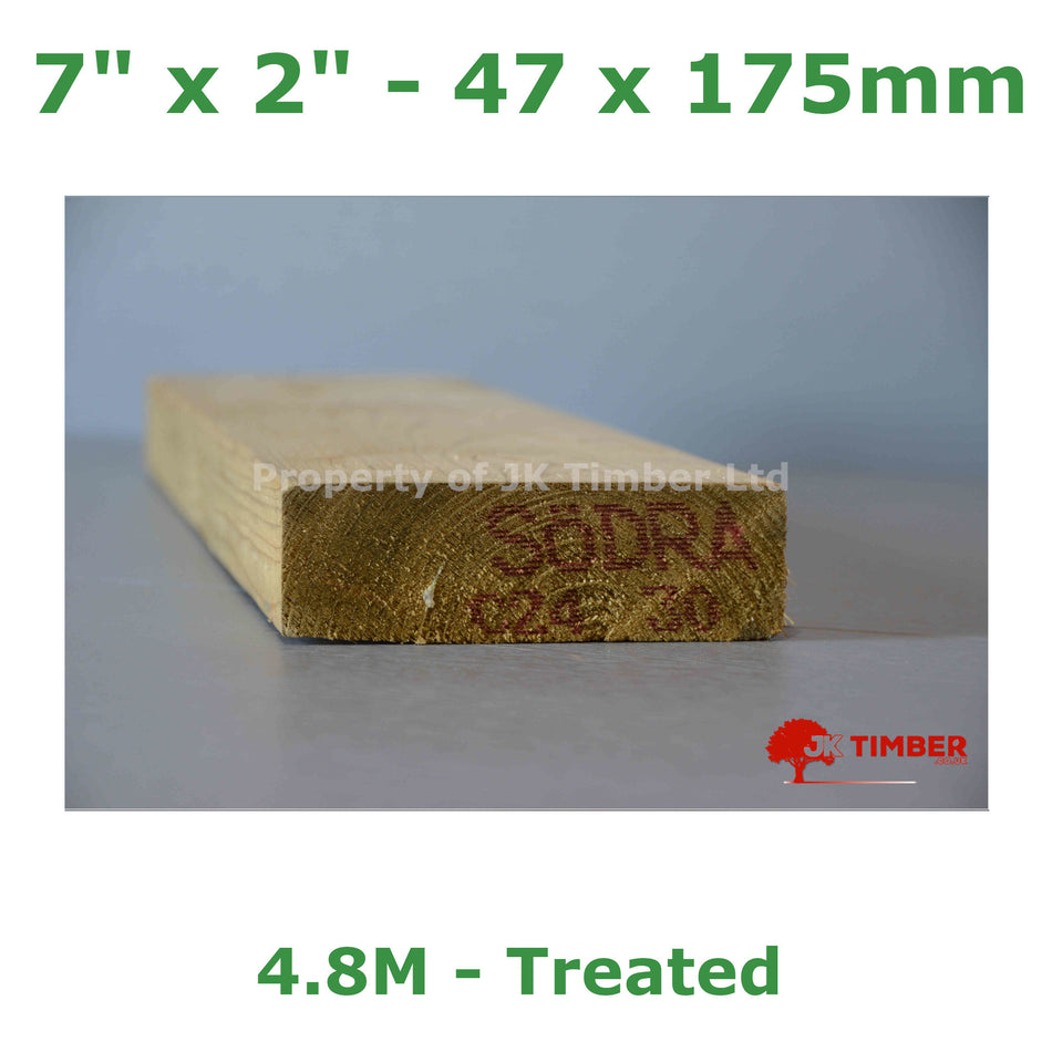 47 x 175mm (7" x 2") Treated