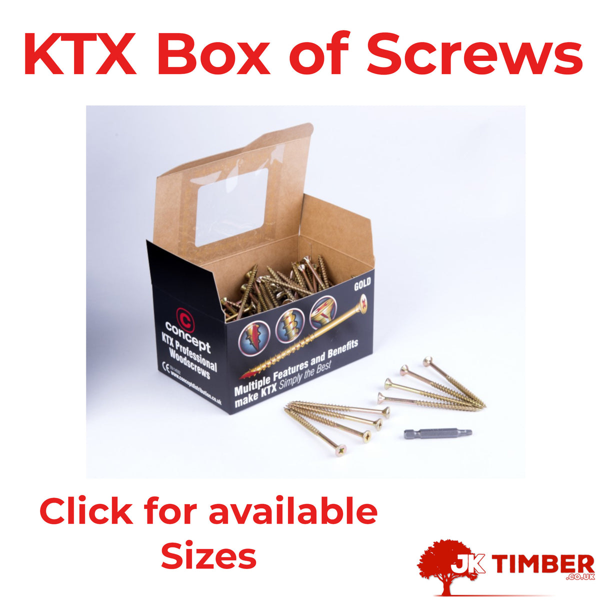 KTX Gold Box of Screws – JK Timber